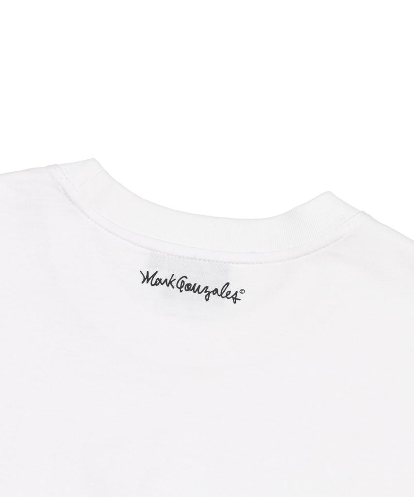 Mark Gonzales Signed Logo Short Sleeve T-Shirt - White