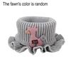 Knitted Scarf Cartoon Giraffe Ruffle Neck Warmer Detachable Fake Collar Knitted Turtleneck Dickey Collar for Kids Toddlers Girls