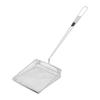 Schiumarola quadrata a maglia fine in acciaio inossidabile, cucchiaio colino per alimenti con manico lungo per hamburger