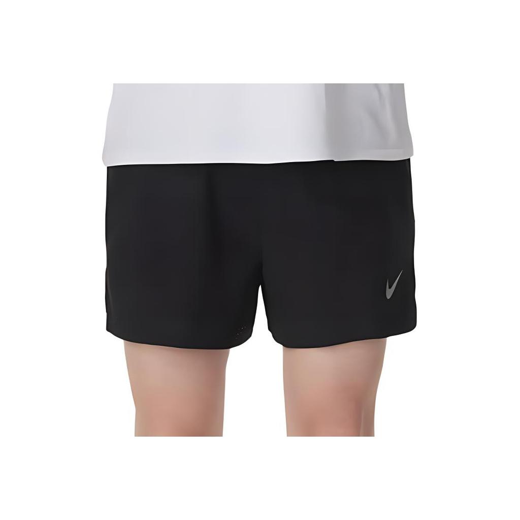 Nike Solid Color Mid Rise Fitted Sports Shorts Men Shorts Black FN3358-010