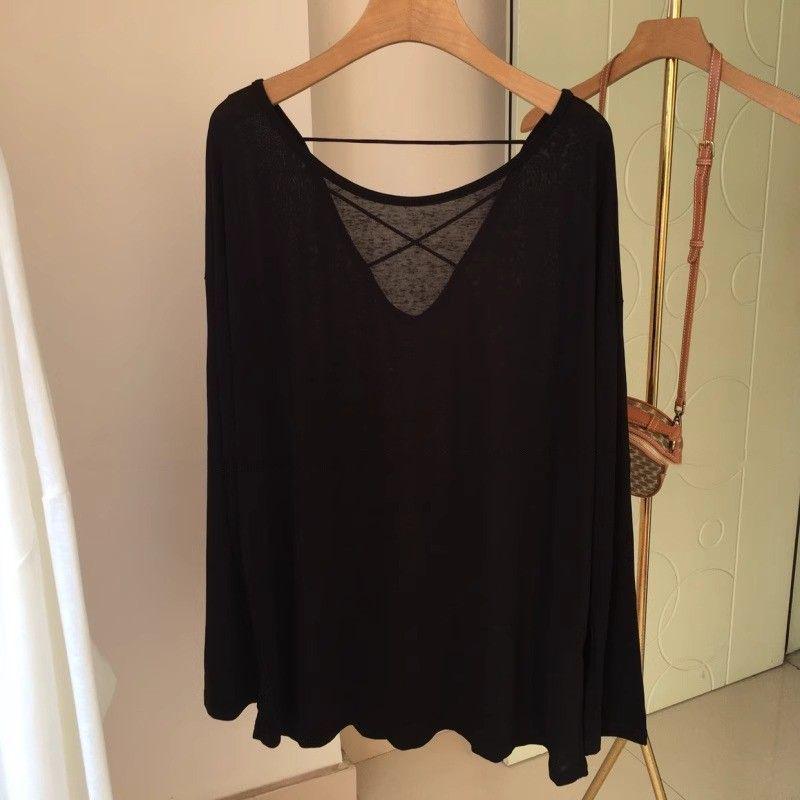 

Кардиган с длинным рукавом из ледяного шелка с полым дизайном на спине - Легкий летний топ для защиты от солнца 3XL (80-90 kg) чёрный