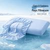 Ice Silk Cooling Pillowcase, Memory Foam, Universal Irregular Shape, Summer Comfort.