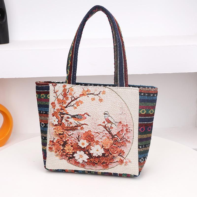 Artistic Chinese-style Embroidered Handbag, A Fashionable Handbag for Women, A Daily Matching Mom Bag
