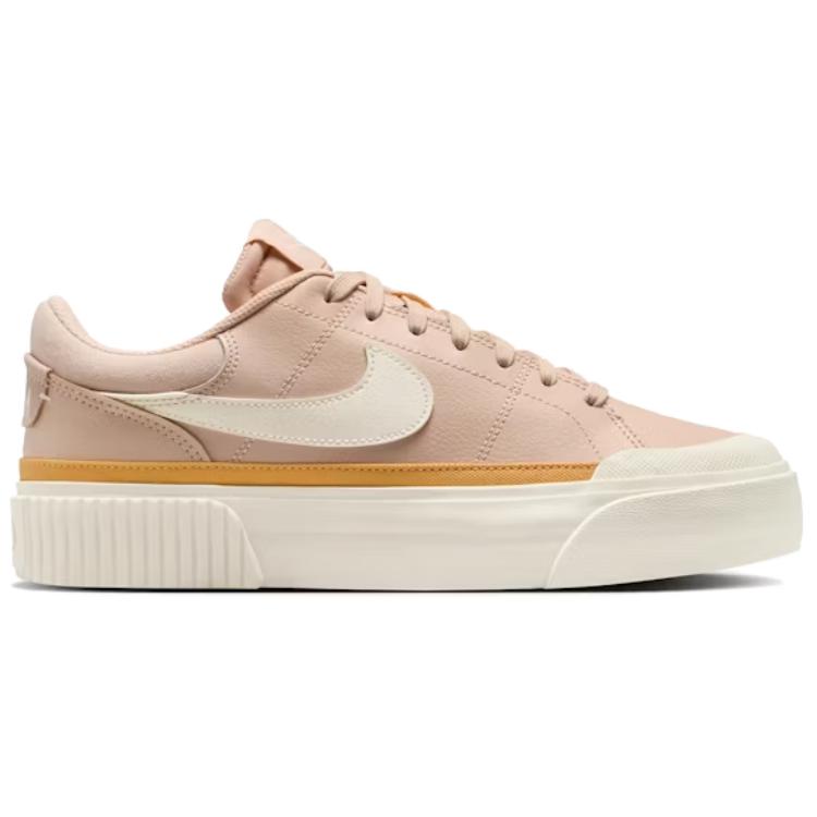 Nike Court Legacy Lift Shimmer Pale Ivory Women Sneakers Brown Pollen Chalk DM7590-202