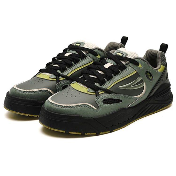 Fila Slam Comfortable Non-Slip Durable Low-Top Skate Shoes Men Sneakers Green F12M341208FTS