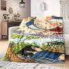Naruto Anime Print Blanket Warm Comfortable Flannel Blanket Suitable for Bedrooms, Sofas, Beds, Chairs, Picnics, Travel