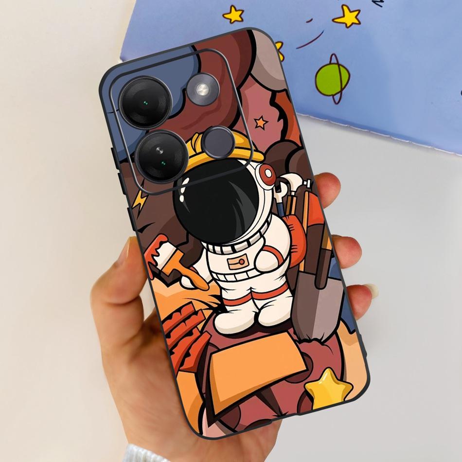 For Infinix Smart 7 HD Case Smart 7HD X6516 2023 Elegant Printing Soft Silicon TPU Slim Phone Back Cover
