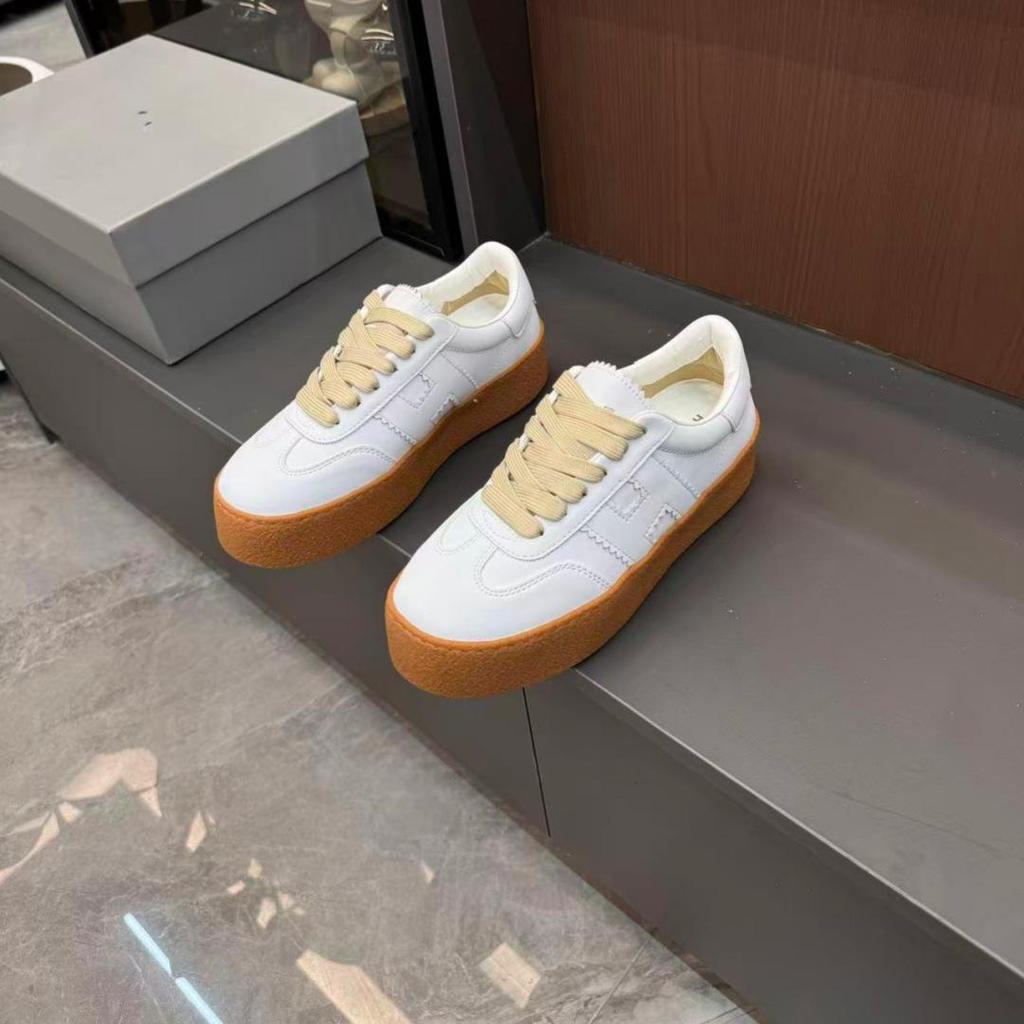 Hogan 2026S Women's Retro Color Block Sneakers - Height Increasing, Thick Sole, Casual Style