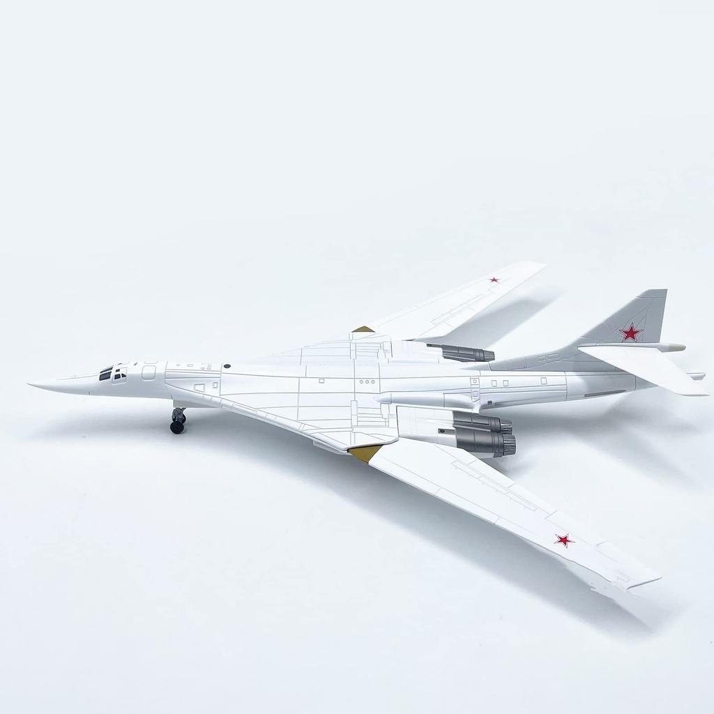 Russian Tupolev Blackjack Strategic Bomber Fighter Model At the Aviation Science Exhibition 1200 Tu-160