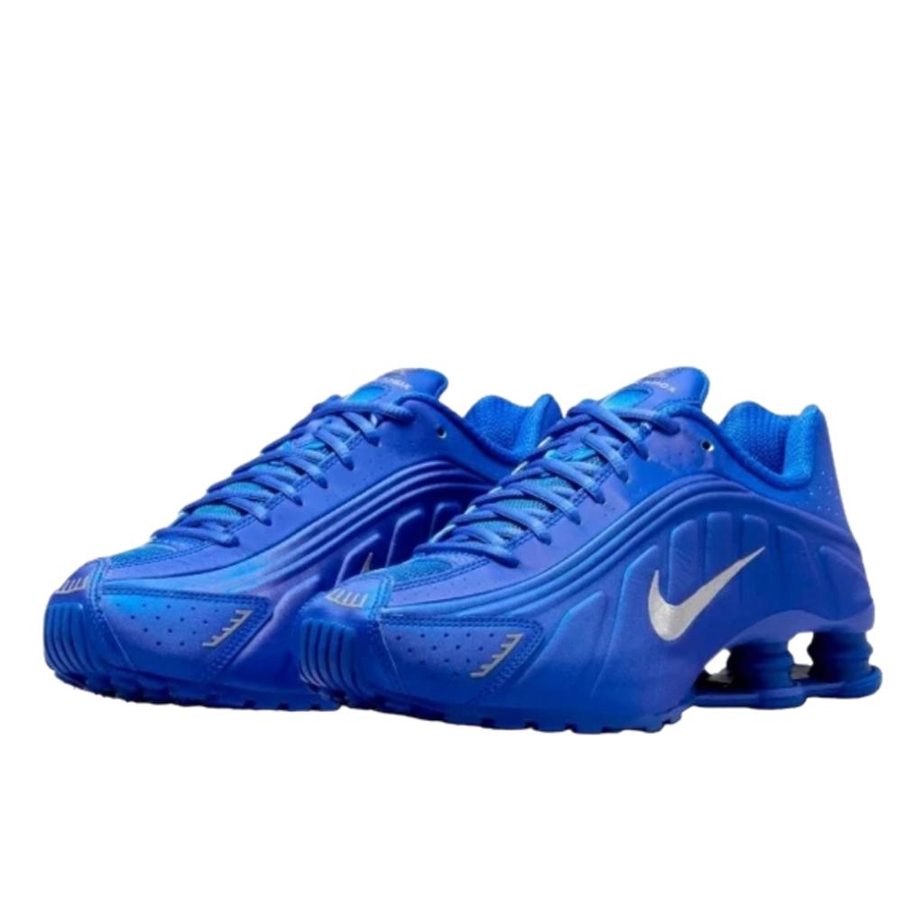 Nike Shox R4 Racer Blue Metallic Silver