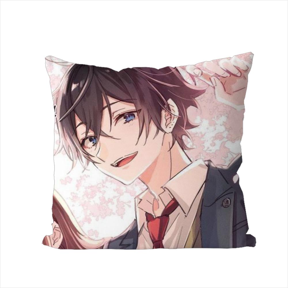 SSasaki And Miyano Pillow Case For Car Sofa Decorative Home Doublesided Print Plush Square Throw Pillow Cushion Cover