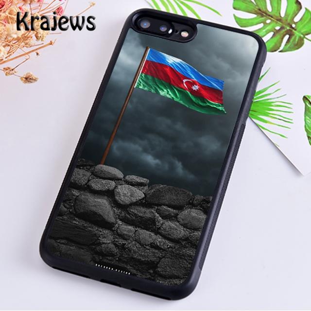 Krajews Azerbaijan Flag Soft Phone Case Cover For iPhone 14 5s 6s 7 8 Plus X XR XS 11 12 13 Pro Max Samsung Galaxy S21 S22 Ultra