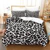Digital Printing Three-Piece Kit Quilt Cover Pillowcase Leopard Print Bedding