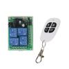 12V 4-Way Wireless Remote Control Switch with 10A Relay & White Duck Egg Remote Control Momentary