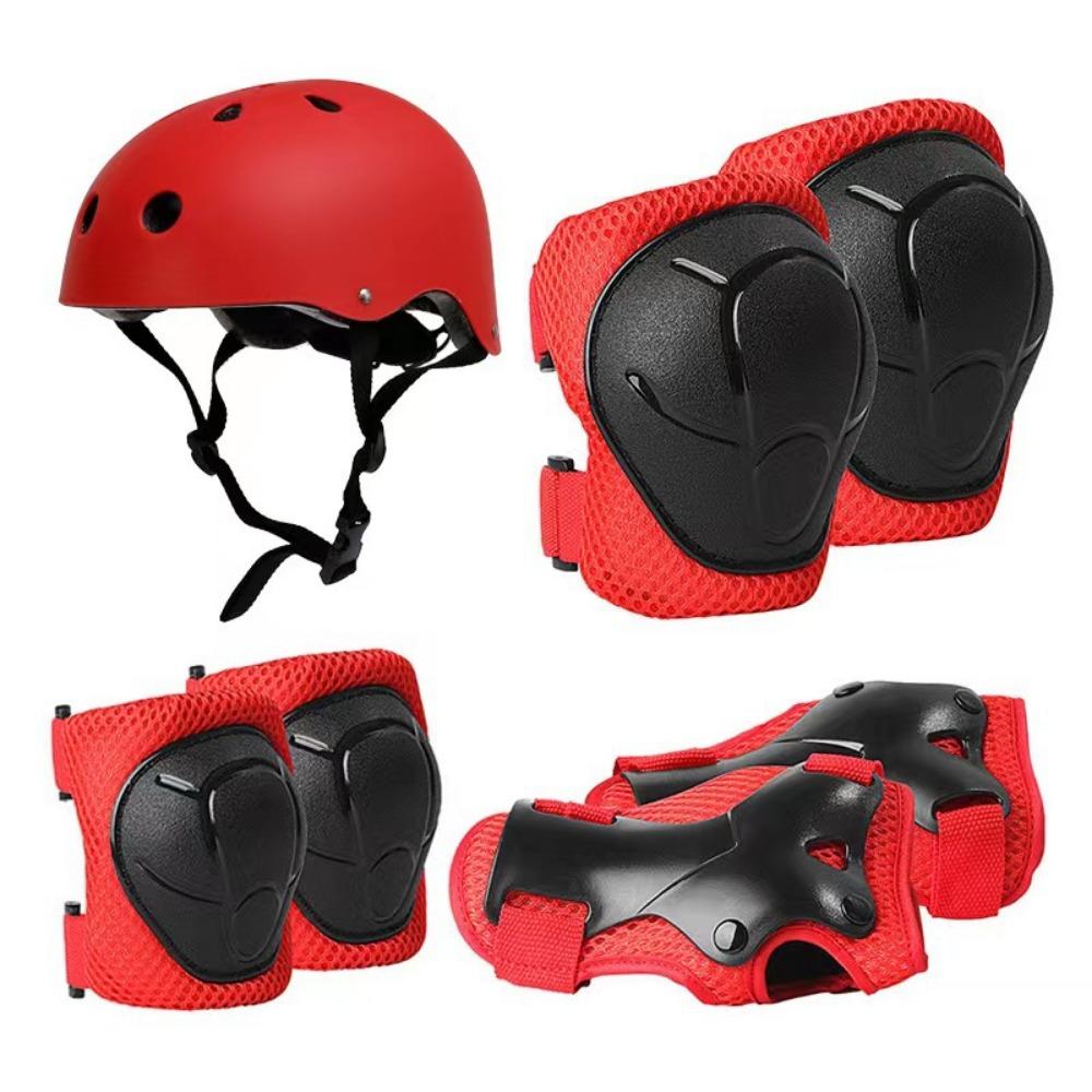 Children's Roller Skating Protective Gear Balance Car Skateboard Protective Gear Skating Knee Pads Elbow Pads Bicycle Six or Seven Piece Set