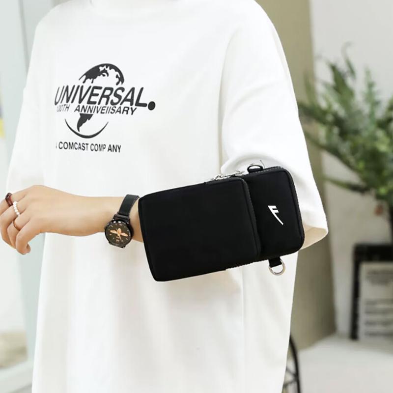 Warrior Simple Casual Phone Bag Crossbody Wrist Phone Pouch Neck Coin Purse Nylon Mini Women bags Black H2402U5613201