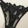 Z European & American Large Size Sexy Floral Embroidered Sheer Lingerie Set