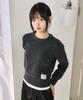 Koiliseu Fluff Round Neck Crop Knit (5 Colors)
