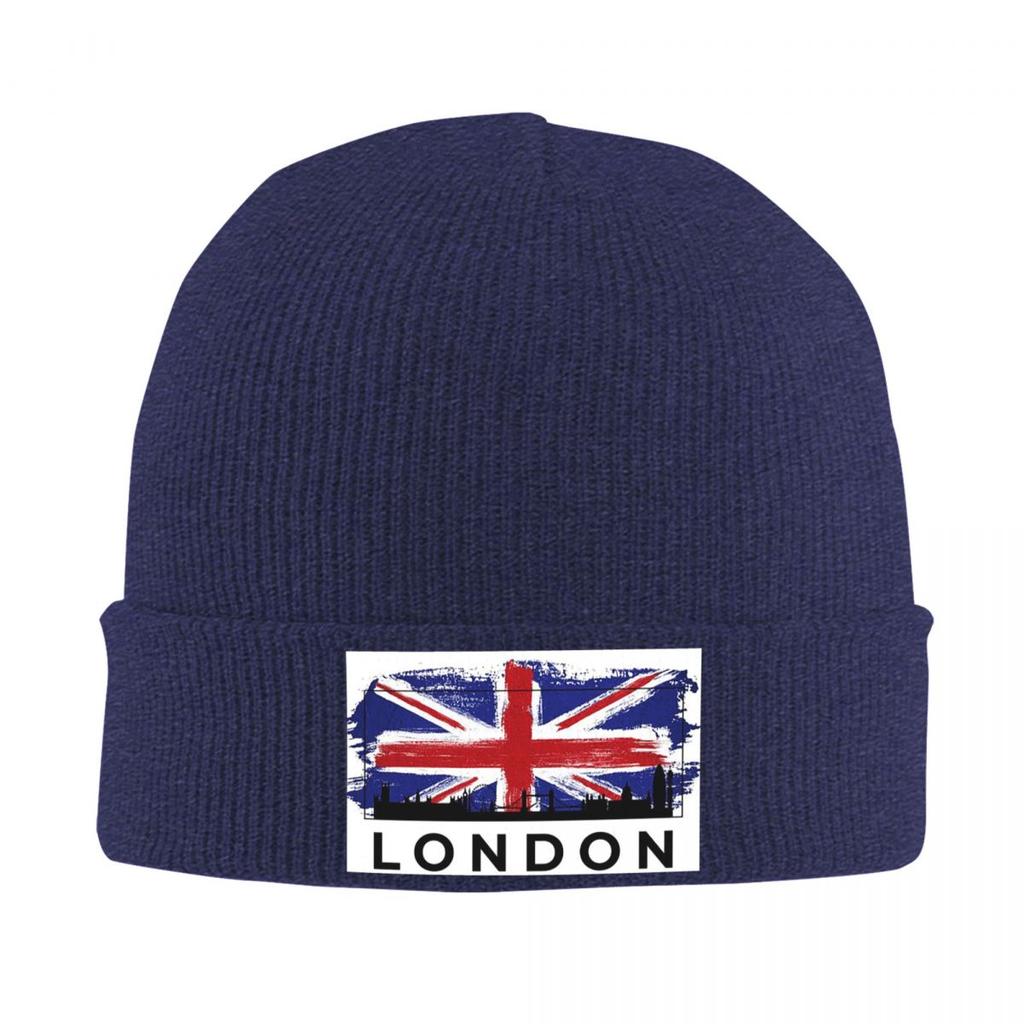 London UK England Warm Knitted Cap Fashion Bonnet Hat Autumn Winter Outdoor Beanies Hats for Men Women Adult