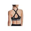 Under Armour Crossback Solid Print Comfortable Lightweight Training Medium Intensity Sports Bra Women Underwear Black 1362247-001