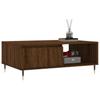 Coffee Table Brown Oak Effect 90 X 60 X 35 Cm Engineered Wood