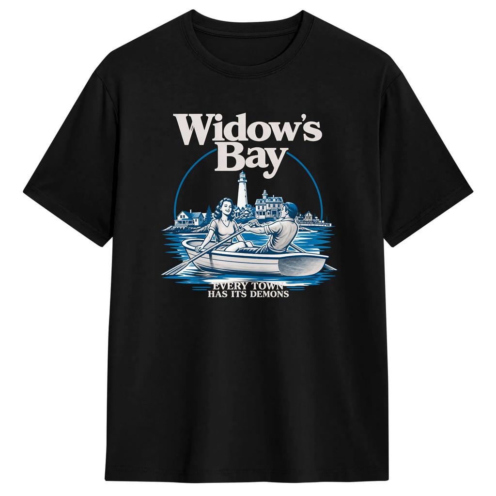 Leisure Widows Bay 2026 Cursed Island T-Shirts for Men Round Collar Pure Cotton T Shirts Short Sleeve Tees Summer Clothing