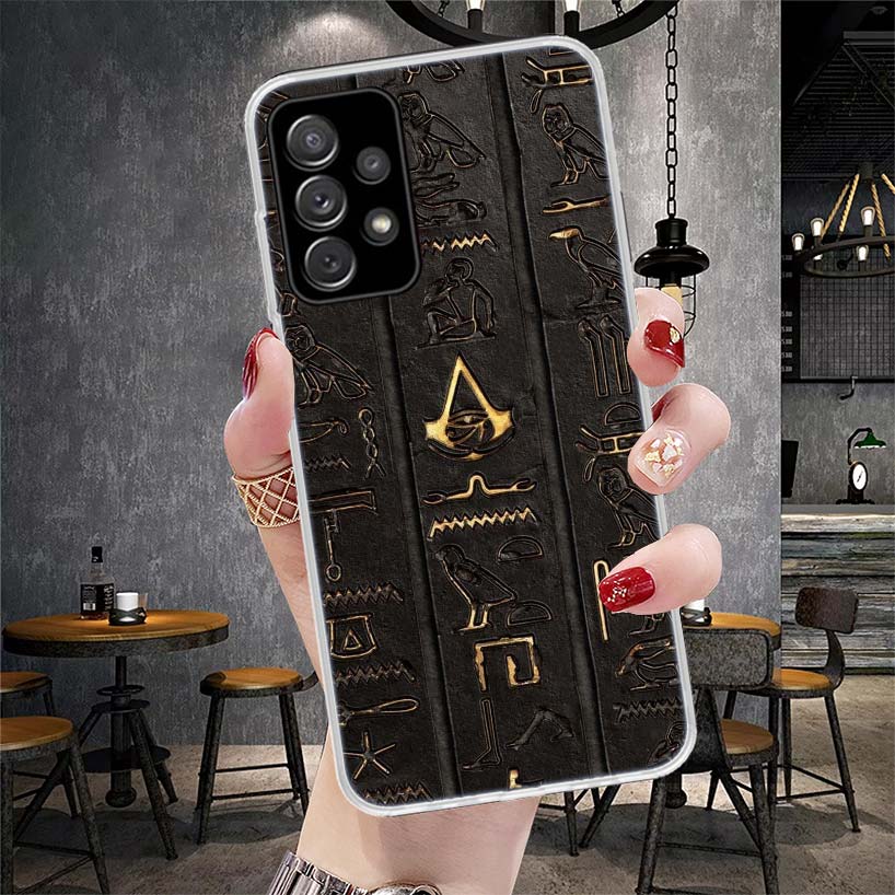 Sacred Eye of Horus Egypt Fresco Phone Case For Samsung Galaxy A13 A14 A15 A16 A17 A53 A54 A55 A56 A57 A33 A34 A35 A36 A37 A23 A
