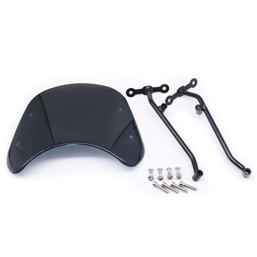 For Benelli Leoncino 500 Motorcycle Front Windshield Windscreen With Brackets