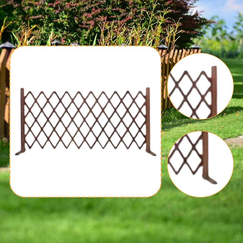 Dekorativt Gitterstaket Pergola Utdragbar Trä för Trädgård