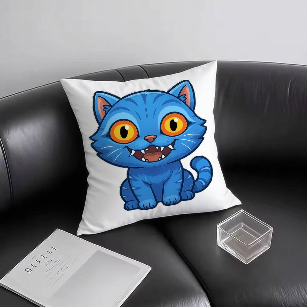 1pc Anime KPOP Demon Hunters Tiger Pillow Case Fashion Square Pillowcase Bedroom Sofa Room Ins Decoration Leisure
