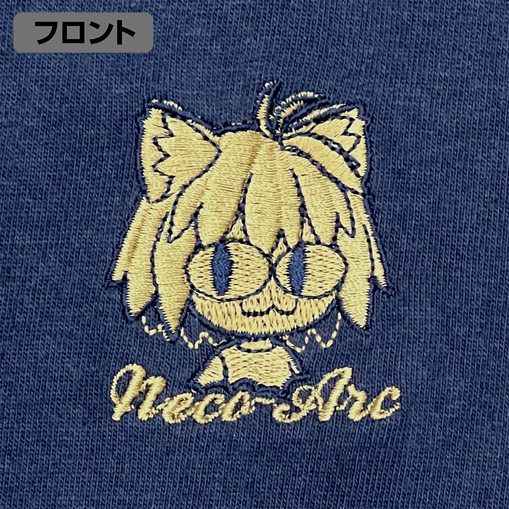 [Official] 2D COSPA Tsukihime -A Piece of Blue Glass Moon- Neko Arc One-Point Embroidered T-Shirt Indigo Size Small