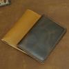 Ethnic Style Crazy Horse Leather Passport Holder Wallet