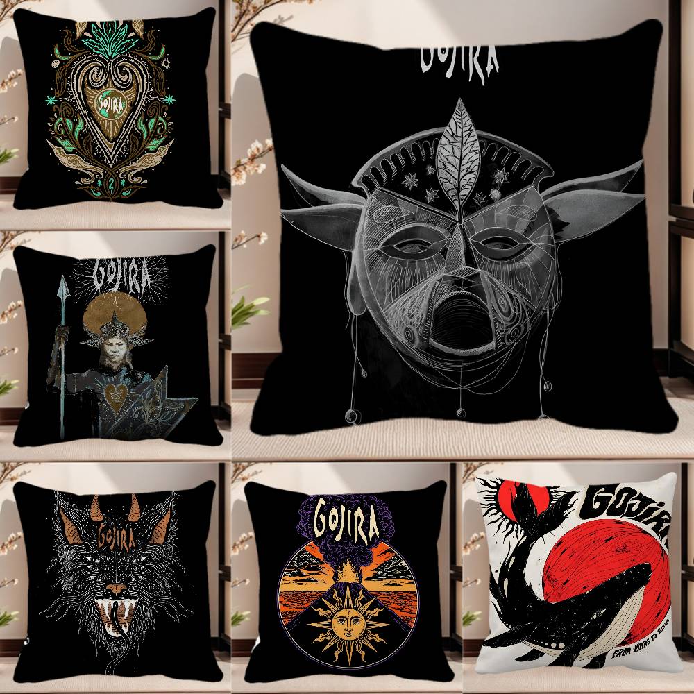 Goth GGojira Various Art Pillow Case Square Pillow Bedroom Sofa Leisure Comfort Cushion Car Home Decoration