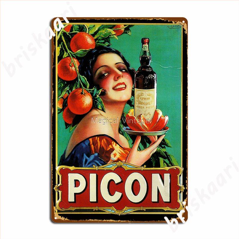 Gaspar Camps Advertising Poster Picon Metal Sign Pub Club Bar Wall Plaque Custom Tin Sign Poster