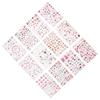 12 Sheets Valentine's Day Nail Art Stickers Red Lips Heart Shape Nail Decal Decoration