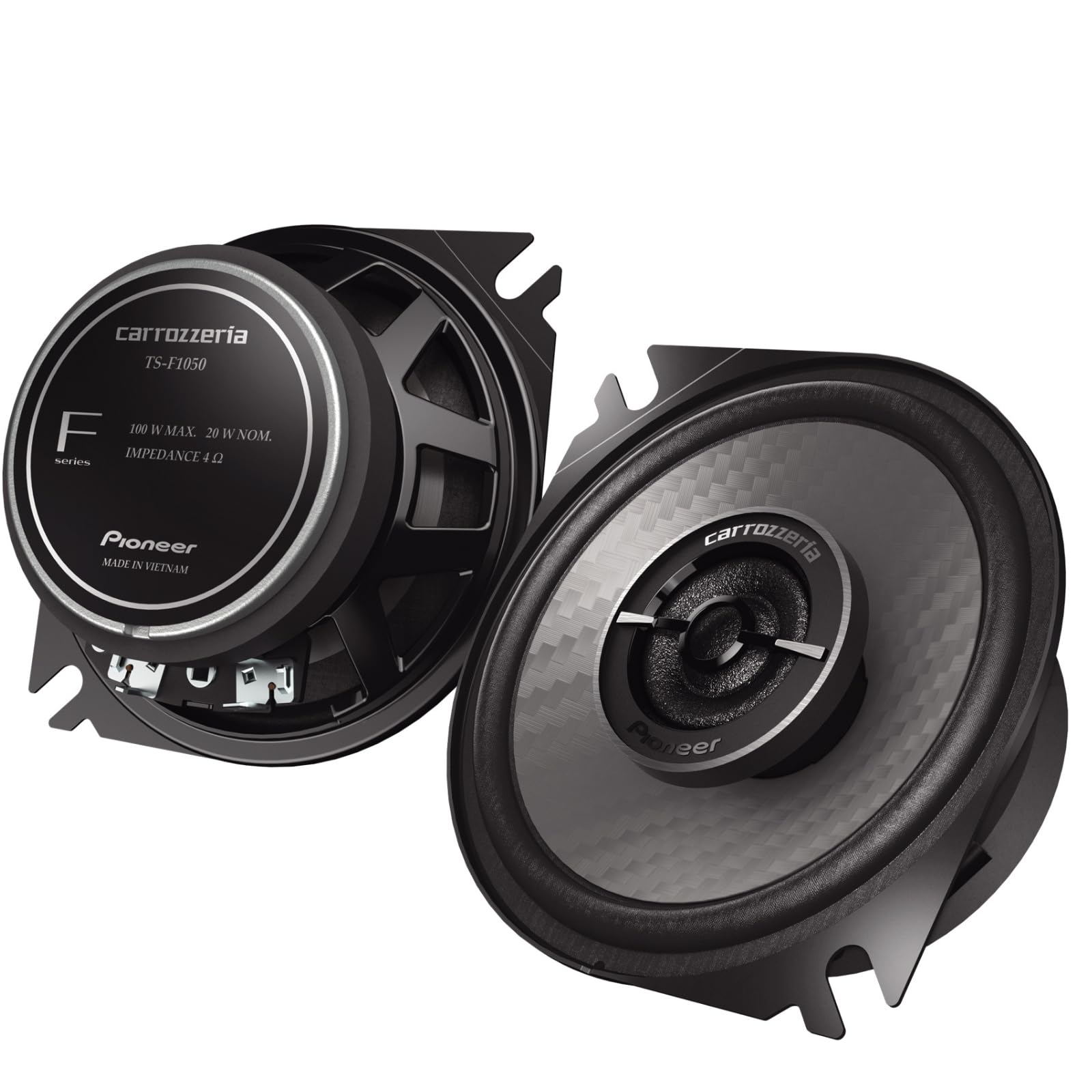 

Pioneer 10cm Coaxial Carrozzeria TS-F1050 Custom-Fit 2-Way Speakers, High-Resolution,