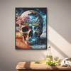Diamond Art Painting Kit Surreal Split Landscape Skull Pattern DIY Full Drill Canvas Relaxing Craft Gift for Home Wall Decor Adults