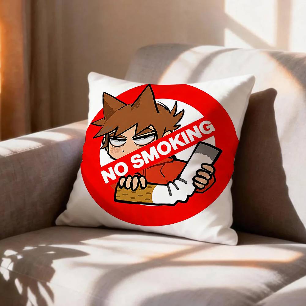 Cartoon EEddsworld Tord Pillow Case Pattern Printed Pillowcase For Living Room Sofa Cushion Cover