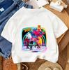 2026 Summer Tross Fashion Cute Print Summer Casual Cute Cotton Comfortable Short Sleeved Top for Boys and Girls