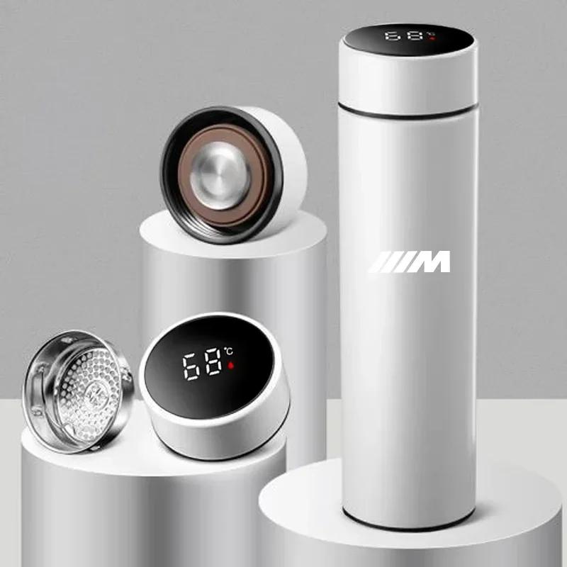 YTMX4 Hot 2025 500ml Portable Car Smart Thermos Bottle Temperature Display Cup Coffee Cup For BMW M Performance M3 M5 M6 F01 F20 F10 F