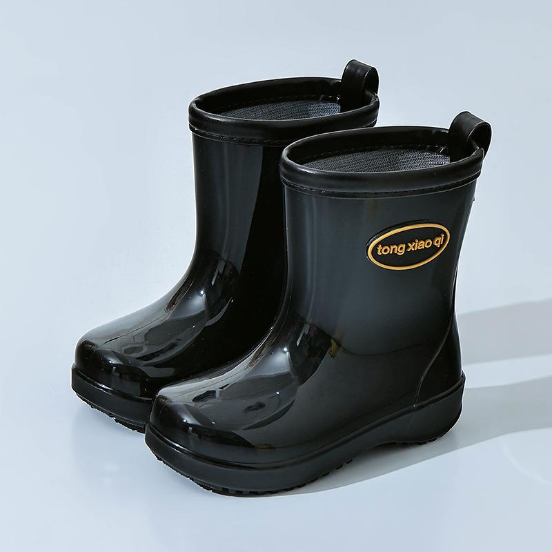 Children's Rain Boots Boys Girls Baby Boys Infant Kindergarten Students Non-Slip Water Shoes Students School Special Rain Boots