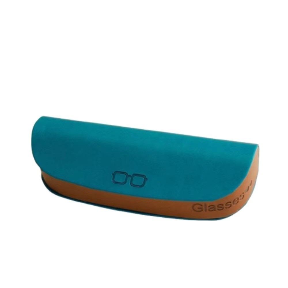 Durable Magnetic Buckle Eyeglasses Case PU Leather Flocking Inside Eyewear Protective Case Lightweight Portable Sunglasses Box
