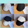 English Retro Elegant Beret With Short Brim And Solid Color Design For Outings