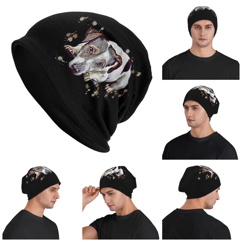Sweet Jack Russell Terrier Gift Dog Warm Knitted Cap Fashion Bonnet Hat Autumn Winter Outdoor Beanies Hats for Unisex Women Adult