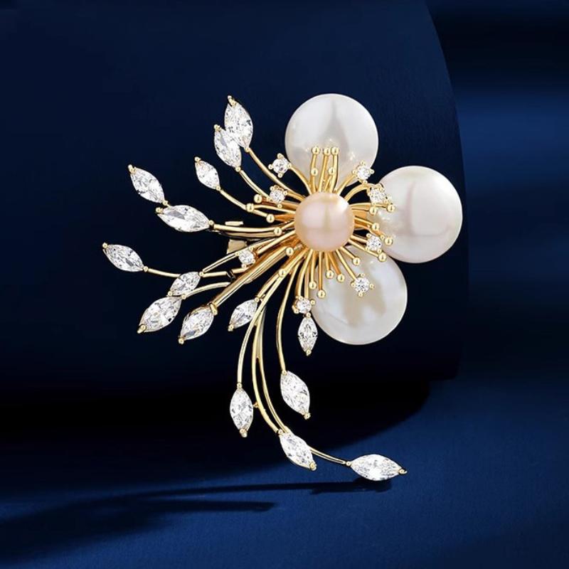 

Ретро Барокова Вишукана Розкішна Брошка для Дівчинки з Висококласним Характером 4*5CM