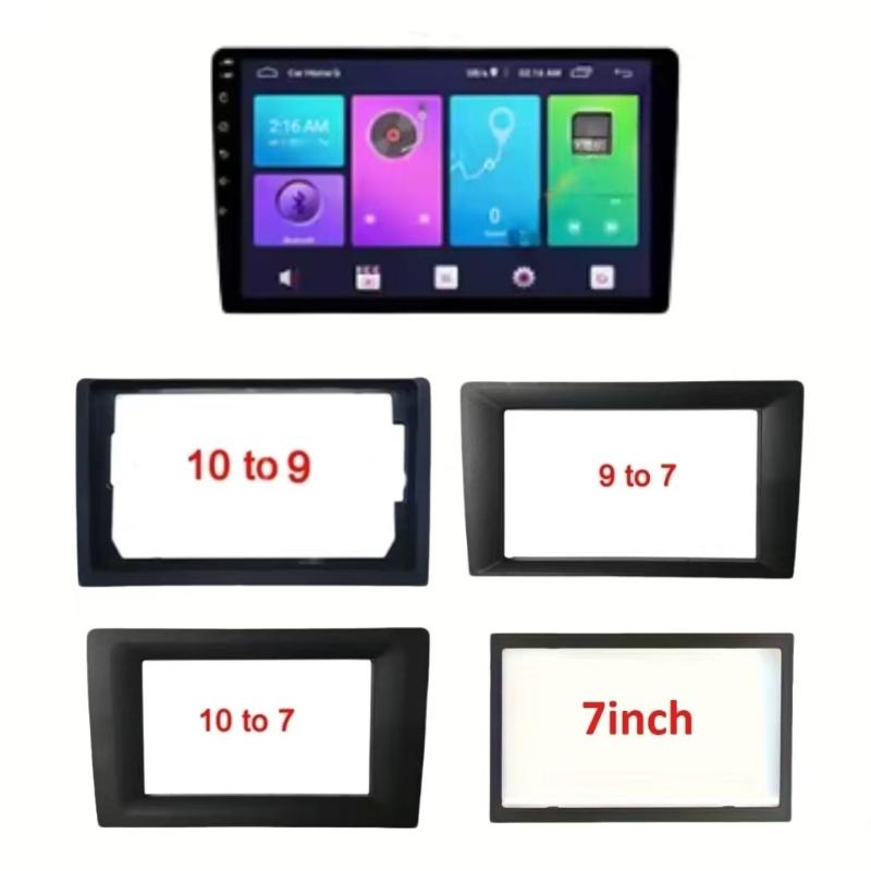 Vehicle Radio Fascia 9/10 Inch Frame Switch To 7 Inch 2 Din Car Radio Fascia Auto Audio Dash Kit Installation Frame Trim Bezel