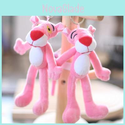 Charming Pink Plush Pendant Adorable Bag Decoration Soft Keychain