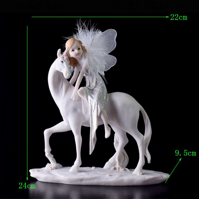 Europe Flower Fairy Beauty Angel Figurines Decoration Resin Home Crafts Desktop Cute Ornament Birthday Wedding Gift Accessories