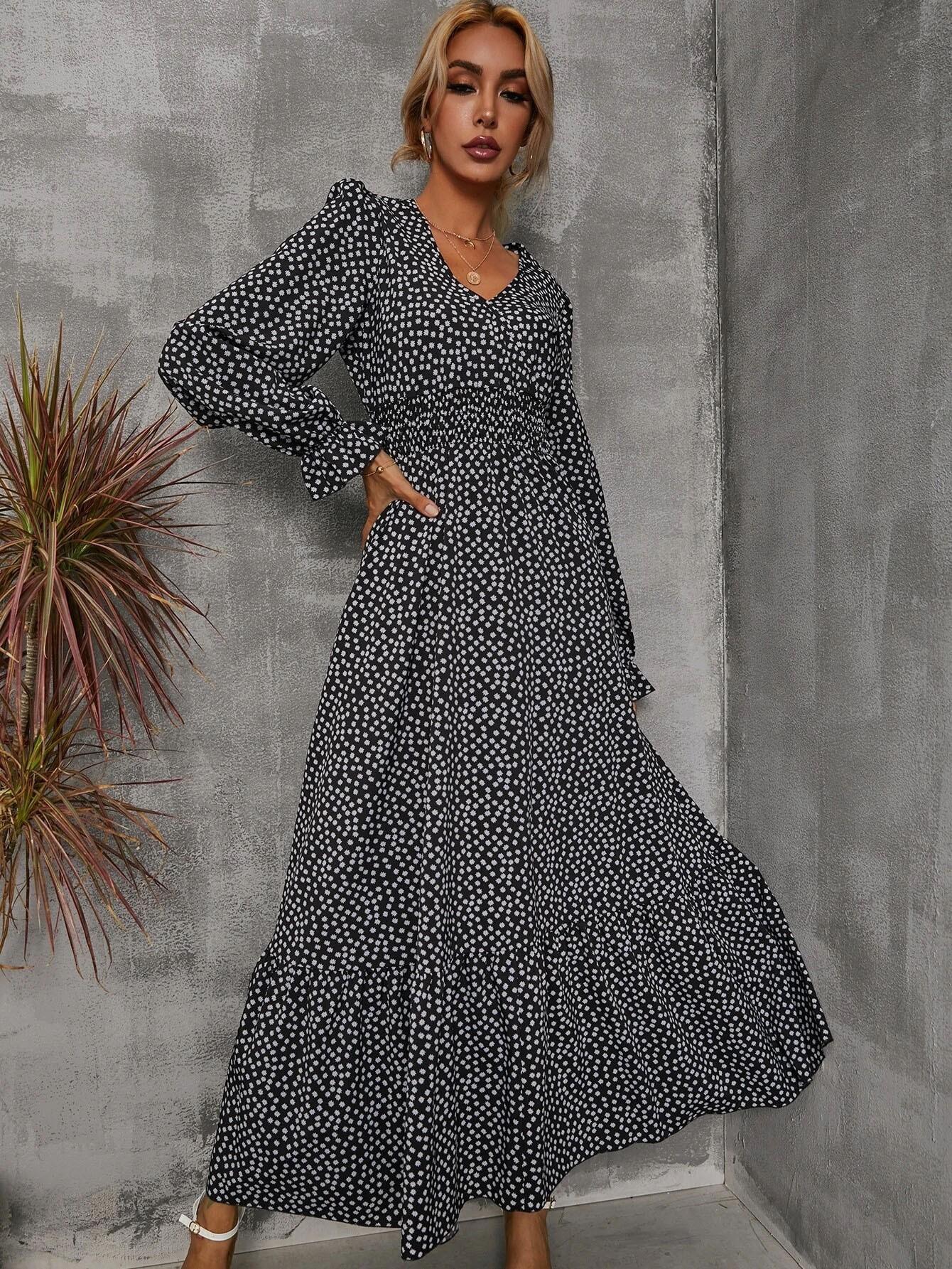 New neck strap mesh stitching streamer dress dress European and American style dress S