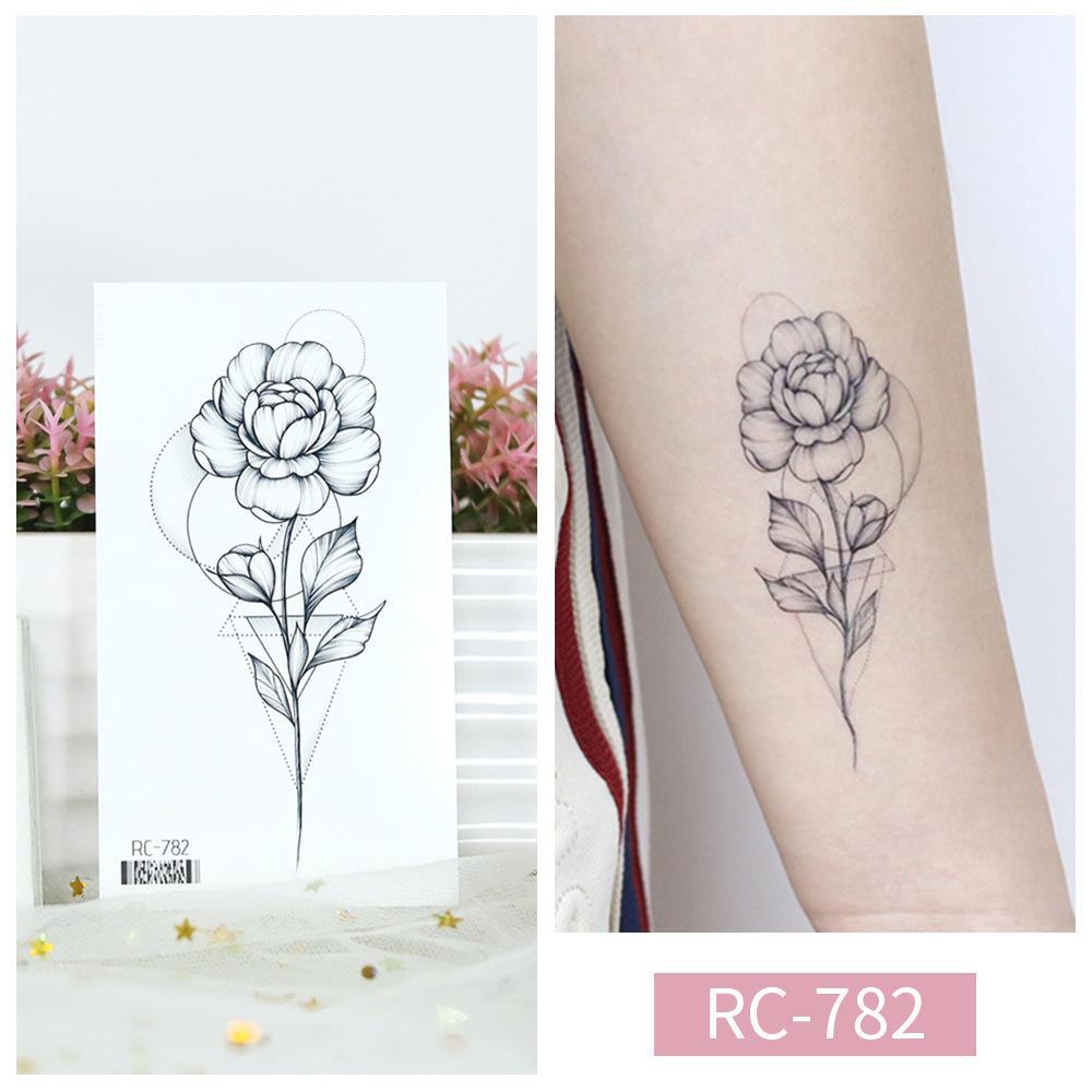 Butterfly Tattoo Stickers: Small, Fresh, Waterproof, Retro Black & White, Temporary Hand Designs